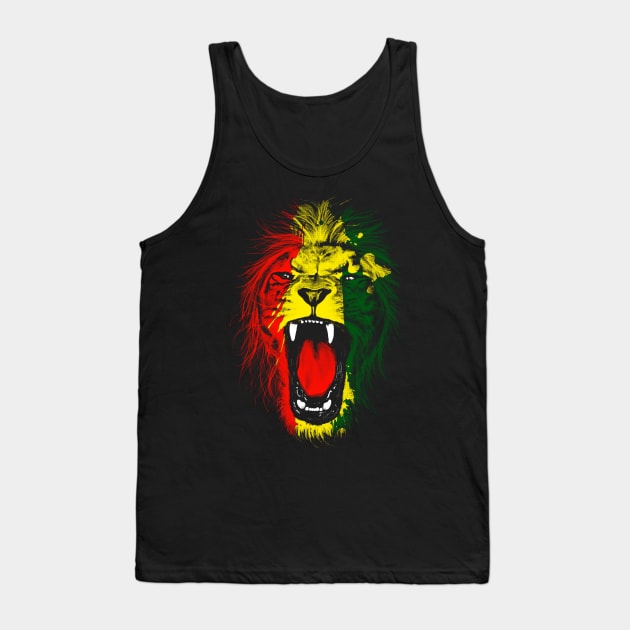 lion Tank Top by jeffartph